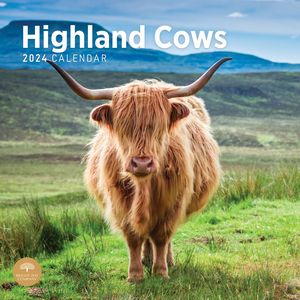 Highland Cows 2024 Wall Calendar