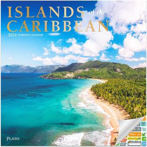 Islands of The Caribbean 2024 Wall Calendar