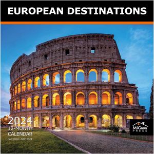European Destinations 2024 Wall Calendar