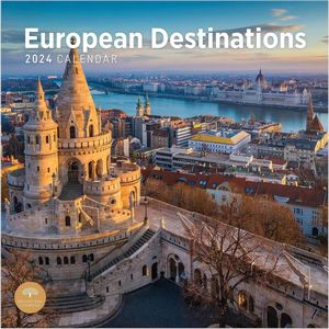 European Destinations 2024 Wall Calendar