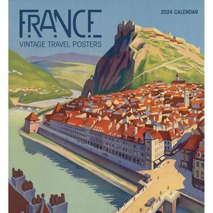 France Vintage Travel 2024 Wall Calendar