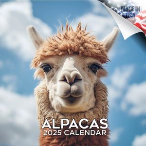 Alpacas 2025 Wall Calendar