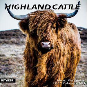 Highland Cattle 2025 Calendar
