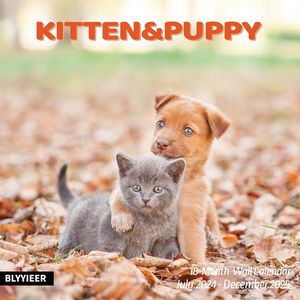Kitten and Puppy 2025 Calendar