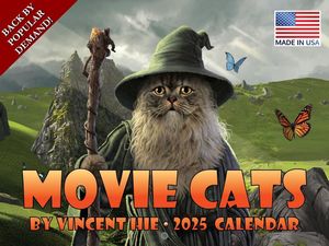 Movie Cats 2025 Calendar