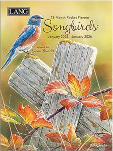 Songbirds 2025 Monthly Pocket Planner by Susan Bourdet