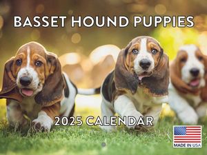 Basset Hound Puppies 2025 Calendar