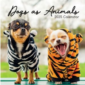 Dogs as Animals 2025 Wall Calendar