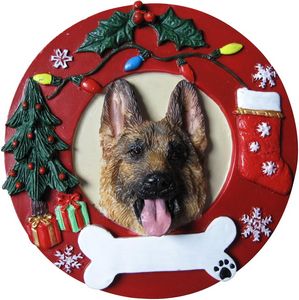 German Shepherd Personalized Christmas Ornament