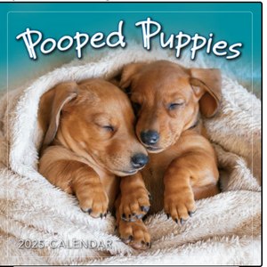 Pooped Puppies 2025 Mini Wall Calendar