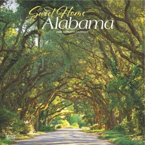 Sweet Home Alabama Places 2025 Wall Calendar