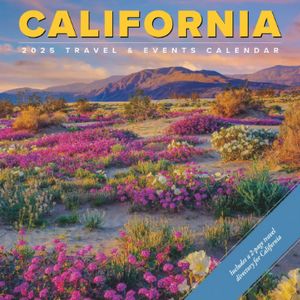 California Travel and Events 2025 Wall Calendar