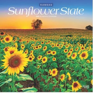 Sunflower State Kansas Places 2025 Wall Calendar