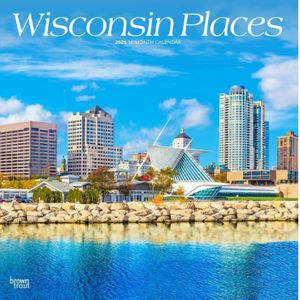 Wisconsin Places 2025 Wall Calendar